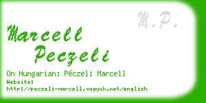 marcell peczeli business card