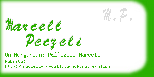 marcell peczeli business card